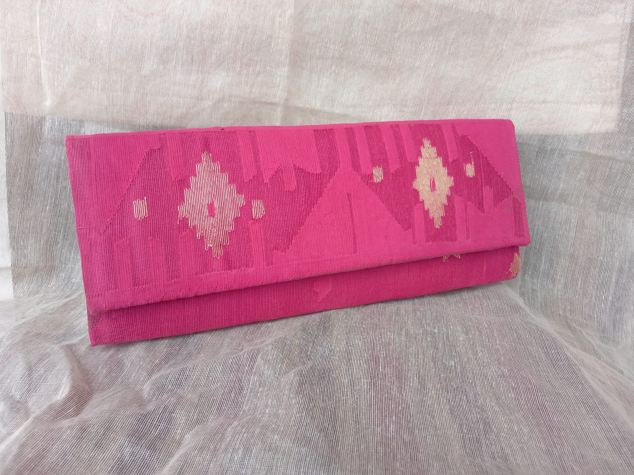 Jamdani Purse (Pink)